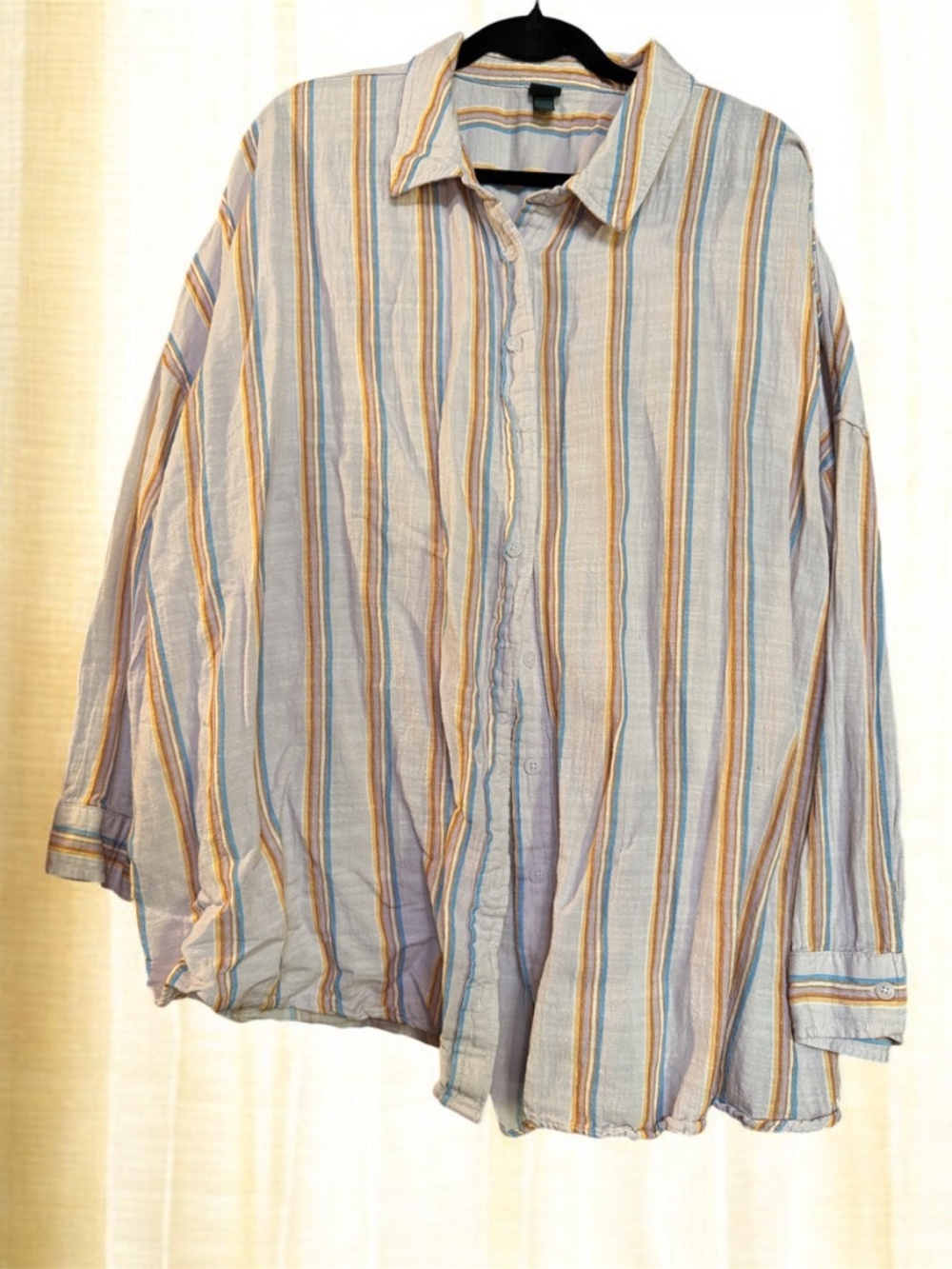 Multi-Striped Button Down Shirt